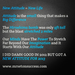 New attitude