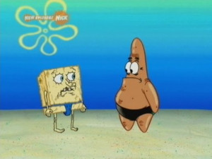 Spongebobs First Time In The Tanning Machine And He Is Sunbleached.