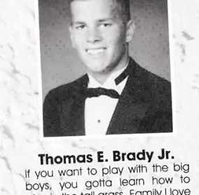 tom brady senior picture with senior quote