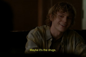tate langdon american horror story Evan Peters quote sexy cocaine ...