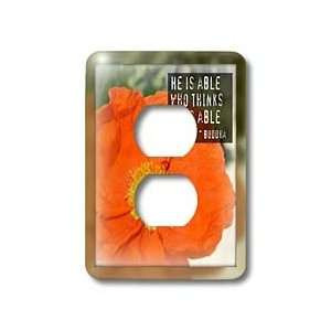 Flowers Framed Buddha He is Able Poppy Flower Inspirational Quotes