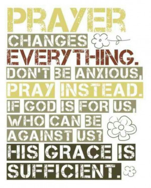 Prayer changes everything
