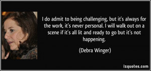 Debra Winger Quote About