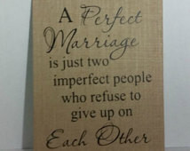 Perfect Marriage, Two Imperfect People - Burlap Canvas Panel 8