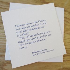 Alexandre Dumas - Quote Card - Everyday Card (ED07)
