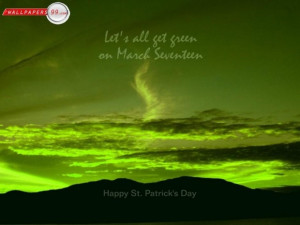 Funny quotes the picture of green sky with saint patricks day quote