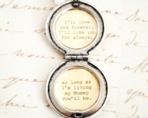 ... Mother Locket - Antique Silver - Women's Lockets - Quote Lockets - Mom