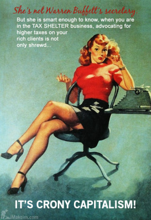 Warren Buffett's Secretary Pin-Up Parody
