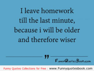 Funny Quotes About Homework