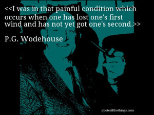 Wodehouse - quote