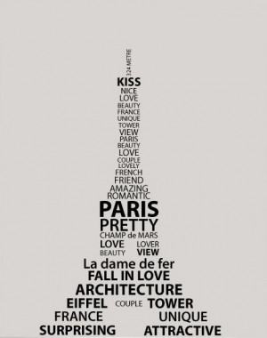 Quote Paris #eiffeltower la tour eiffel #love #kiss