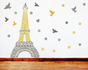 Eiffel Tower Wall Decal Sticker