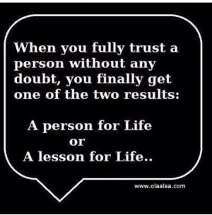 person/ lesson for life