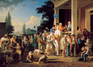 George Caleb Bingham – TheCounty Election (1852) oil on canvas