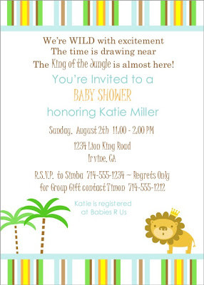 King of the Jungle ~ Baby Shower