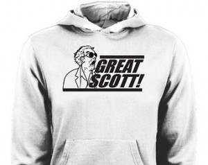 Back to the Future - Doc Brown Grea t Scott! Movie Quote Hoodie ...