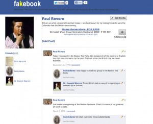 There is a gallery of Fakebooks for people to peruse through which ...