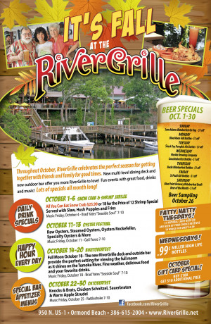 Celebrate October at the RiverGrille. Live Entertainment, Food ...