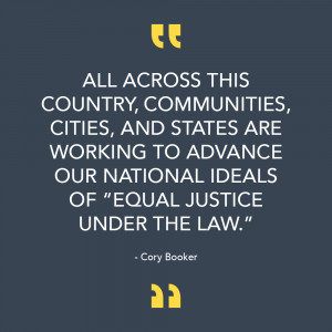 Cory Booker Quote on Criminal Justice