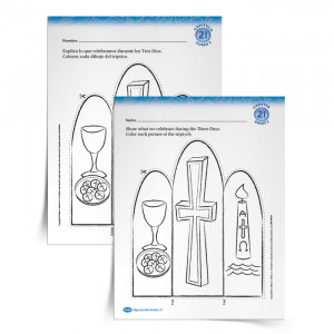 ... Easter Triduum, share a primary printable activity in English or