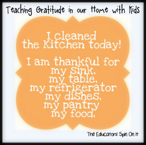 Teaching Gratitude in our Home with Kids
