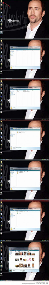 Funny photos funny Nicolas Cage prank computer