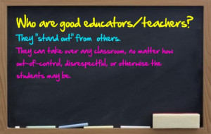 Experience Good Teacher The