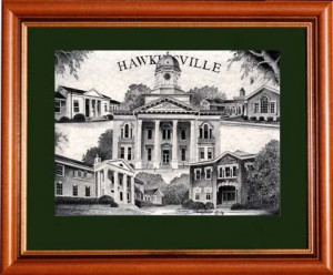 Hawkinsville, GA Village Prints by Tommy Thompson