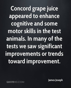 James Joseph - Concord grape juice appeared to enhance cognitive and ...