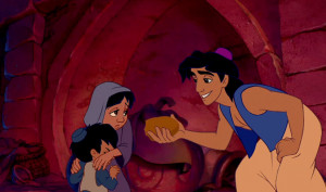Hungry Aladdin Gives The Bread He Just Stole To Some Hungrier Kids