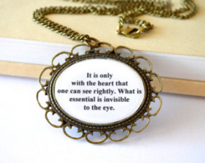 necklace. Quote j ewelry. Heart, love quote. Antique bronze, long ...