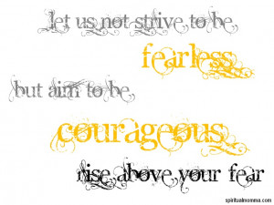 rise above fear
