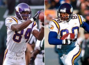 Cris Carter and Randy Moss