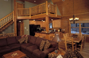 log home interior