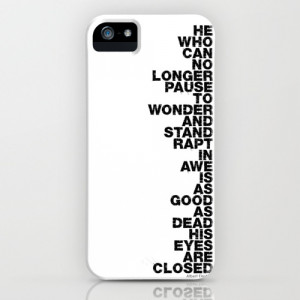 Stand Rapt In Awe quote iPhone & iPod Case