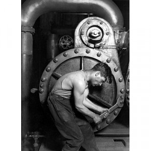 Lewis Hine Powerhouse Mechanic 1920 Archival PhotoPoster - 13x19
