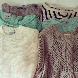 sweater tumblr clothes pastels fashion tan cute blue knit sweater