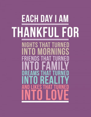 So much to be thankful for!