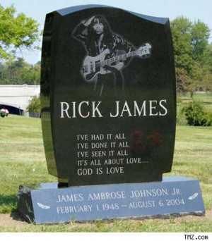 This Month's Subject: Celebrity Tombstones