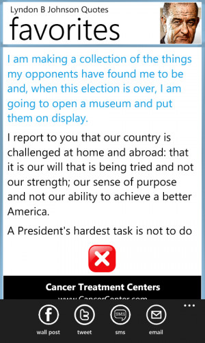 President Johnson Quotes