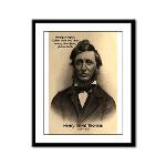 Henry David Thoreau Framed Panel Print