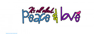 Peace And Love Facebook Cover