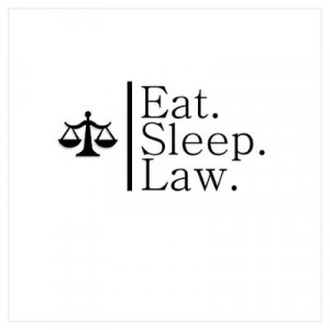 CafePress > Wall Art > Posters > Eat. Sleep. Law. (Scales) Poster