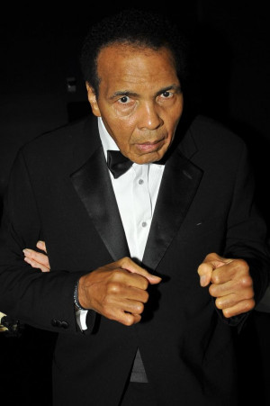 Muhammad Ali's daughter says her dad is on the mend. (Allen Berezovsky ...