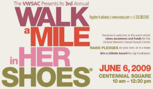 please walk a mile in her shoes…
