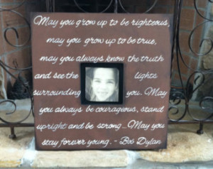 READY TO SHIP Wood Picture Frames with Quotes, Hand Painted,16 x 16 ...
