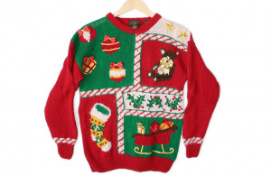... Packers Stocking Tacky Ugly Christmas Sweater Women's Size Medium (M