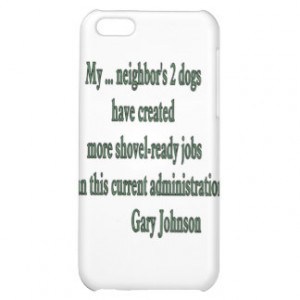 Shovel-ready Jobs Quote iPhone 5C Covers