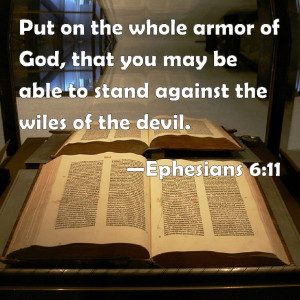 Put on the whole armor of God
