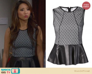 Brenda Song Brother Timmy Parker cove top worn by brenda song on dads